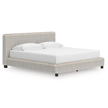 Birmonton King/California King Upholstered Headboard/Footboard/Roll Slats