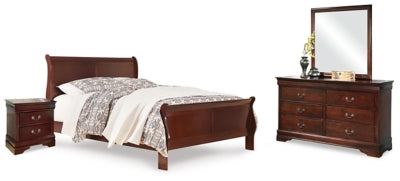 Alisdair Queen Sleigh Bed, Dresser, Mirror, and Nightstand