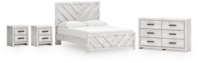 Cayboni Queen Panel Bed, Dresser and 2 Nightstands