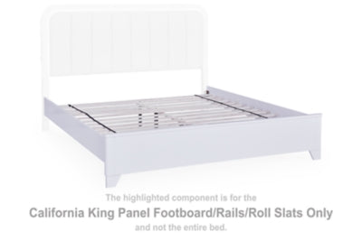 Frostlyn California King Panel Footboard/Rails/Roll Slats