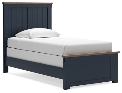 Cama doble Landocken con dos paneles