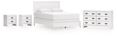 Binterglen Queen Panel Bed, Dresser and 2 Nightstands