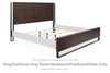 Zumbado King/California King Panel Headboard/Footboard/Slats