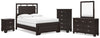 Covetown Full Panel Bed, Dresser, Mirror, Chest and Nightstand