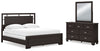 Covetown California King Panel Bed, Dresser and Mirror