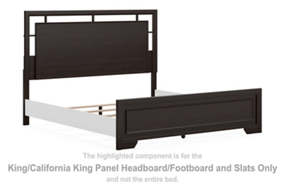Covetown King/California King Panel Headboard/Footboard and Slats