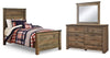 Trinell Twin Panel Bed, Dresser and Mirror
