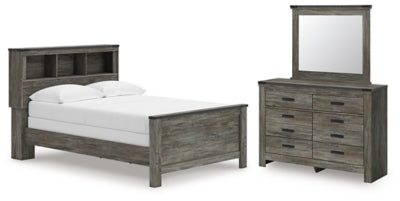 Frandern Full Bookcase Bed, Dresser and Mirror