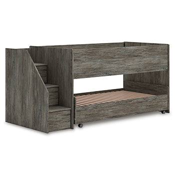 Frandern Twin Loft Caster Bed