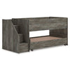Frandern Twin Loft Caster Bed
