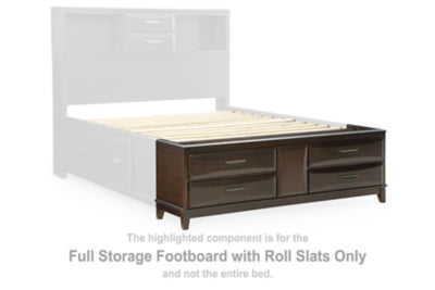 Vanmore Full Storage Footboard with Roll Slats