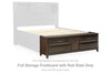 Vanmore Full Storage Footboard with Roll Slats