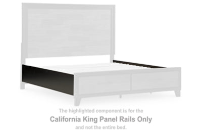 Largueros de panel Kraeburn para cama California King
