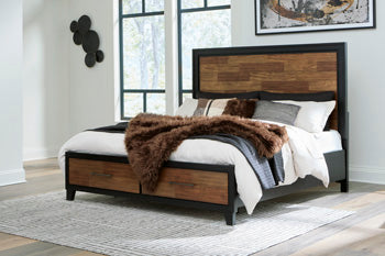 Kraeburn King/California King Storage Footboard with Roll Slats
