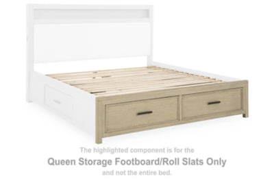 Calmoro Queen Storage Footboard/Roll Slats