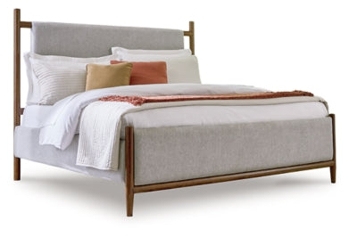 Lyncott Queen Upholstered Panel Bed