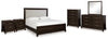 Neymorton King Panel Bed, Dresser, Mirror, Chest and 2 Nightstands
