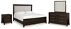 Neymorton King Panel Bed, Dresser, Mirror and Nightstand