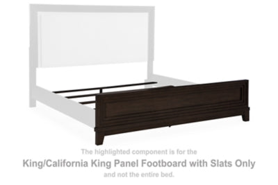 Neymorton King/California King Panel Footboard with Slats