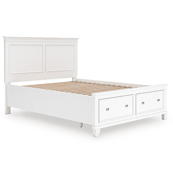Fortman Queen Storage Footboard with Roll Slats