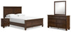 Danabrin Queen Panel Bed, Dresser, Mirror and Nightstand