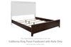 Korestone California King Panel Footboard with Rails