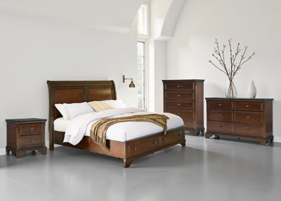 Trellington Queen Sleigh Storage Bed