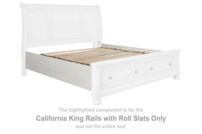 Robbinsdale California King Rails con listones enrollables