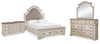 Realyn Queen Panel Bed, Dresser, Mirror and 2 Nightstands