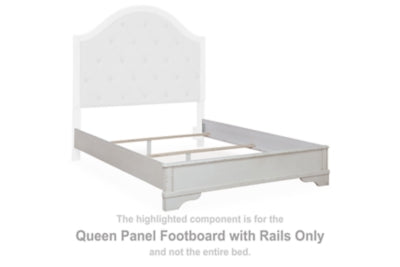 Blendon Queen Panel Footboard with Rails