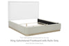 Hennington King Upholstered Footboard with Rails