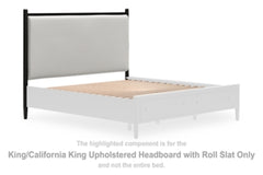 Portdown King/California King Upholstered Headboard with Roll Slat