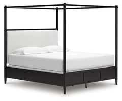 Portdown California King Upholstered Canopy Bed