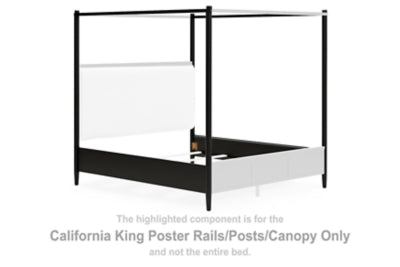 Portdown California King Poster Rails/Posts/Canopy