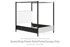 Portdown Queen/King Poster Rails/Posts/Canopy
