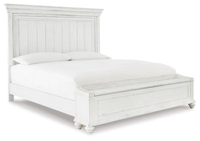 Kanwyn King Panel Bed with Storage Bench