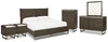 Arkenton King Panel Bed, Dresser, Mirror, Chest and 2 Nightstands