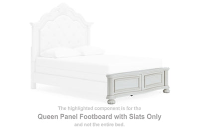 Montelaine Queen Panel Footboard with Slats