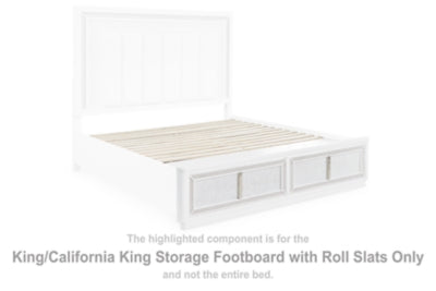 Chalanna King/California King Storage Footboard with Roll Slats