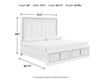Chalanna King Upholstered Storage Bed