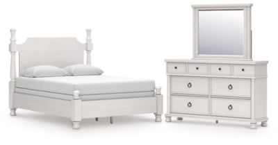 Cama Queen, Cómoda y Espejo Chadworth