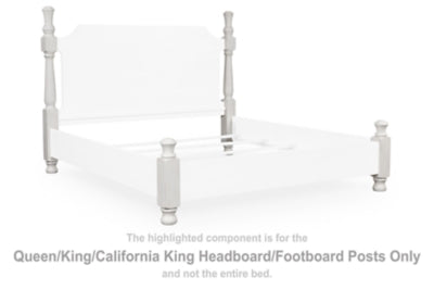 Chadworth Queen/King/California King Headboard/Footboard Posts