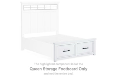 Ashbryn Queen Storage Footboard