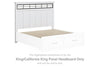Ashbryn King/California King Panel Headboard with Roll Slats