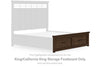 Taffenbrook King/California King Storage Footboard