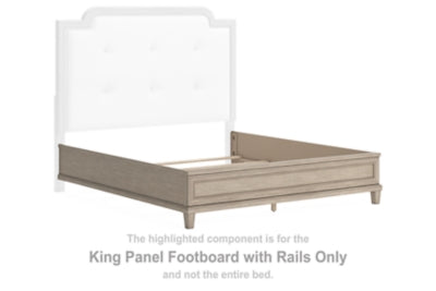 Jorlaina King Panel Footboard with Rails