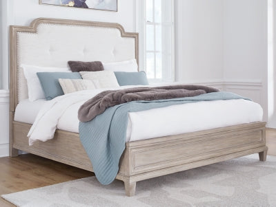 Jorlaina California King Upholstered Panel Bed