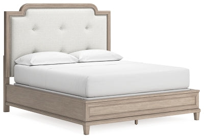 Jorlaina California King Upholstered Panel Bed