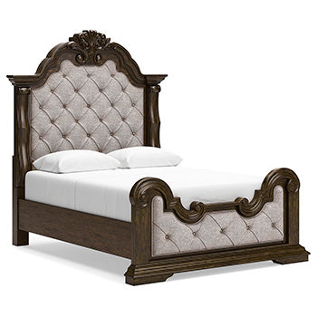 Maylee Queen Upholstered Panel Footboard with Slats