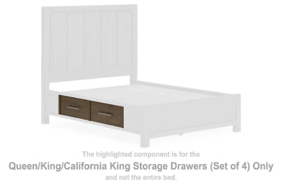 Cajones de almacenamiento Cabalynn Queen/King/California King (juego de 4)